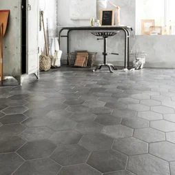 Carrelage Sol Et Mur Intenso Effet Béton Anthracite Time L.21 X L.18.2 Cm