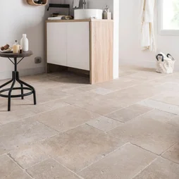 Travertin Sol/Mur Intenso Effet Pierre Beige Opus Multiformat L.40.6 X L.61 Cm