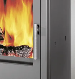 Poêle à bûche Austin ollaire, JUSTUS, 7 kW noir