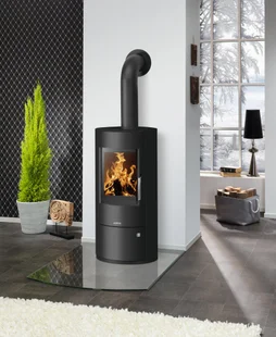 Poêle à bûche Austin, JUSTUS, 7 kW noir