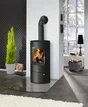 Poêle à bûche Austin, JUSTUS, 7 kW noir