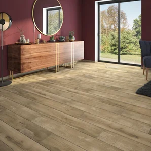 Carrelage sol / mur effet bois miel Realta l.20 x L.120 cm 