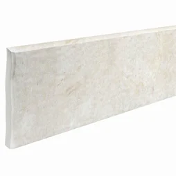 Lot De 2 Plinthes, Beige Blanc Monastere L.8 Cm X L.50 Cm