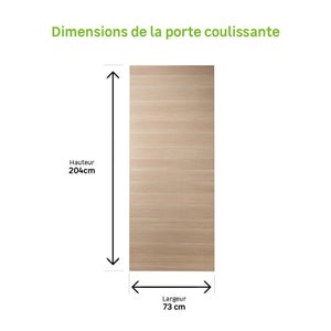 Porte Coulissante Mdf Madrid 2, H.204 X L.73 Cm