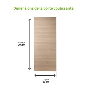Porte Coulissante Mdf Madrid 2, H.204 X L.83 Cm