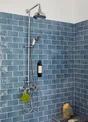 Carrelage Mur Forte Uni Bleu Grise Brillant L.7.5 X L.15 Cm, Bakerstreet