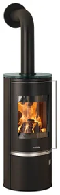 Poêle à bûche Faro 2.0,  JUSTUS, 6 kw noir