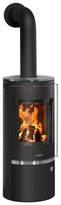 Poêle à bûche Faro 2.0,  JUSTUS, 6 kw noir
