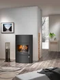 Poêle à bûche Agero w+, JUSTUS, 7 kw noir