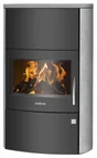 Poêle à bûche Agero w+, JUSTUS, 7 kw noir / gris