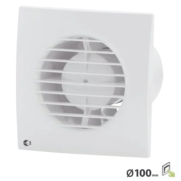 Aérateur extracteur intermitten interrupteur slim silent 100mm equation