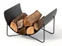 Range-bûches noir DIXNEUF Fileo l.47 x H.31 cm