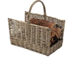 Panier à bûches Noveo, DIXNEUF, l.53 x H.57 cm gris