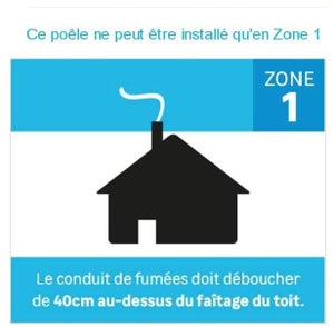 Poêle à bûche 9.3 lux, ADURO, 6 kW noir