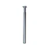 Pied de plan de travail cylindrique réglable inox brossé gris, de 70 à 110 cm