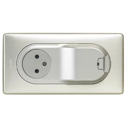 Prise Avec Terre Affleurante Et Prise Chargeur Usb Céliane, Titane, Legrand