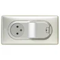 Prise Avec Terre Affleurante Et Prise Chargeur Usb Céliane, Titane, Legrand