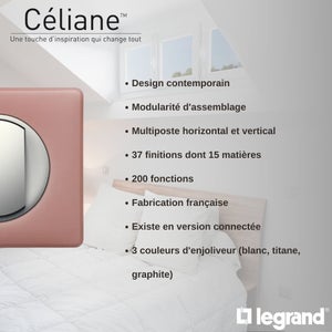Plaque 2P Céliane laque galet
