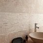 Travertin mur / sol effet pierre beige dénuancé Rustique l.40.6 x L.61 cm