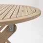 Table de jardin NATERIAL Solis rond acacia, 4 personnes