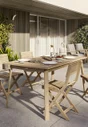 Table de jardin NATERIAL Solis rectangulaire, 6 personnes