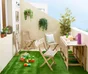 Salon de jardin acacia marron Solis compact, 4 personnes