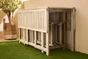 Salon de jardin acacia marron Solis compact, 4 personnes
