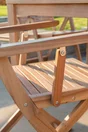 Chaise de jardin NATERIAL Solaris en bois marron