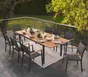 Table de jardin NATERIAL Oris rectangulaire, 6 à 8 personnes