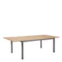 Table de jardin rectangulaire NATERIAL Oris alu gris/eucalyptus, 6/8 personnes