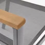 Fauteuil de jardin NATERIAL Oris en aluminium gris