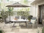 Fauteuil de jardin Alma en acier gris