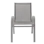 Fauteuil de jardin Alma en acier gris
