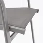 Fauteuil de jardin Alma en acier gris