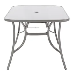 Table de jardin Alma rectangulaire gris 6 personnes