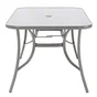Table de jardin Alma rectangulaire gris 6 personnes