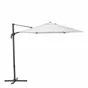 Parasol déporté NATERIAL Avea blanc hexagonal, L.289 x l.289 cm