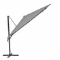 Parasol de cour NATERIAL Aura anthracite carré, L.286 x l.286 cm