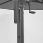 Parasol de cour NATERIAL Aura anthracite carré, L.286 x l.286 cm