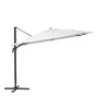 Parasol de cour NATERIAL Aura blanc carré, L.286 x l.286 cm