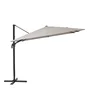 Parasol à manche latéral / excentrique NATERIAL Aura taupe carré, L.286 x l.286