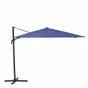 Parasol à manche latéral / excentrique NATERIAL Aura bleu carré, L.286 x l.286 c