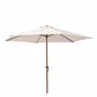 Parasol pied central Polar beige hexagonal, L.263 x l.262 cm