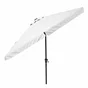 Parasol pied central NATERIAL Avea blanc hexagonal, L.296 x l.296 cm