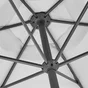 Parasol pied central NATERIAL Avea blanc hexagonal, L.296 x l.296 cm