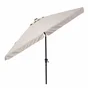 Parasol pied central NATERIAL Avea taupe hexagonal, L.296 x l.296 cm