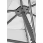 Parasol pied central NATERIAL Avea blanc rectangulaire, L.300 x l.200 cm