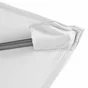 Parasol pied central NATERIAL Avea blanc rectangulaire, L.300 x l.200 cm