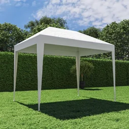 Tente Basic acier blanc, 5.6 m²