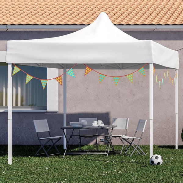 Tente NATERIAL Bora acier blanc, 8.8 m²